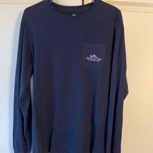 Blue Southern Tide long sleeve pocket tee
